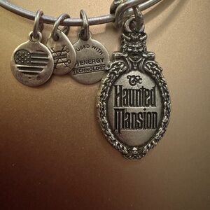 Disney parks Alex & Ani Haunted Mansion Silver Haunted Mansion Charm Bracelet